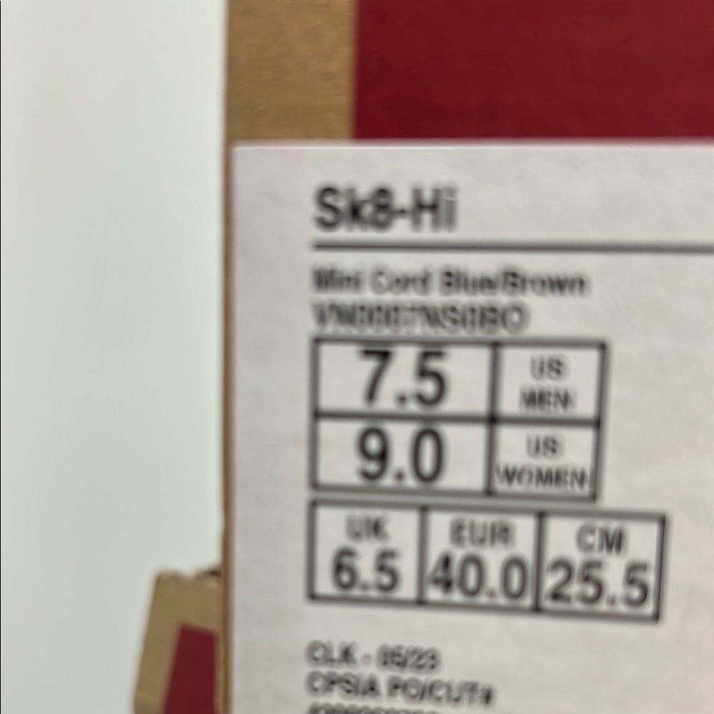 Vans Blue and Brown High-Top Sneakers - Picture 8 of 8